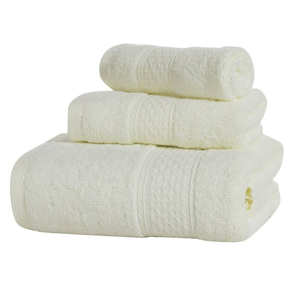 Naiovety Nuevo portátil 3 unids/set hogar Hotel algodón toalla manos cara cuerpo agua sudor absorción limpieza secado toalla Suministros de limpieza para el hogar amarillo