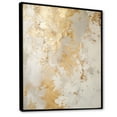 thumbnail image 2 of Designart "Effervescent Beige And Gold Imaginings" Abstract Floater Framed Wall Art Living Room, 2 of 5