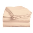 thumbnail image 3 of BedDecor 100% Egyptian Cotton 400 TC 3PC Peach California King Size Flat Sheet Solid Pattern, 3 of 4
