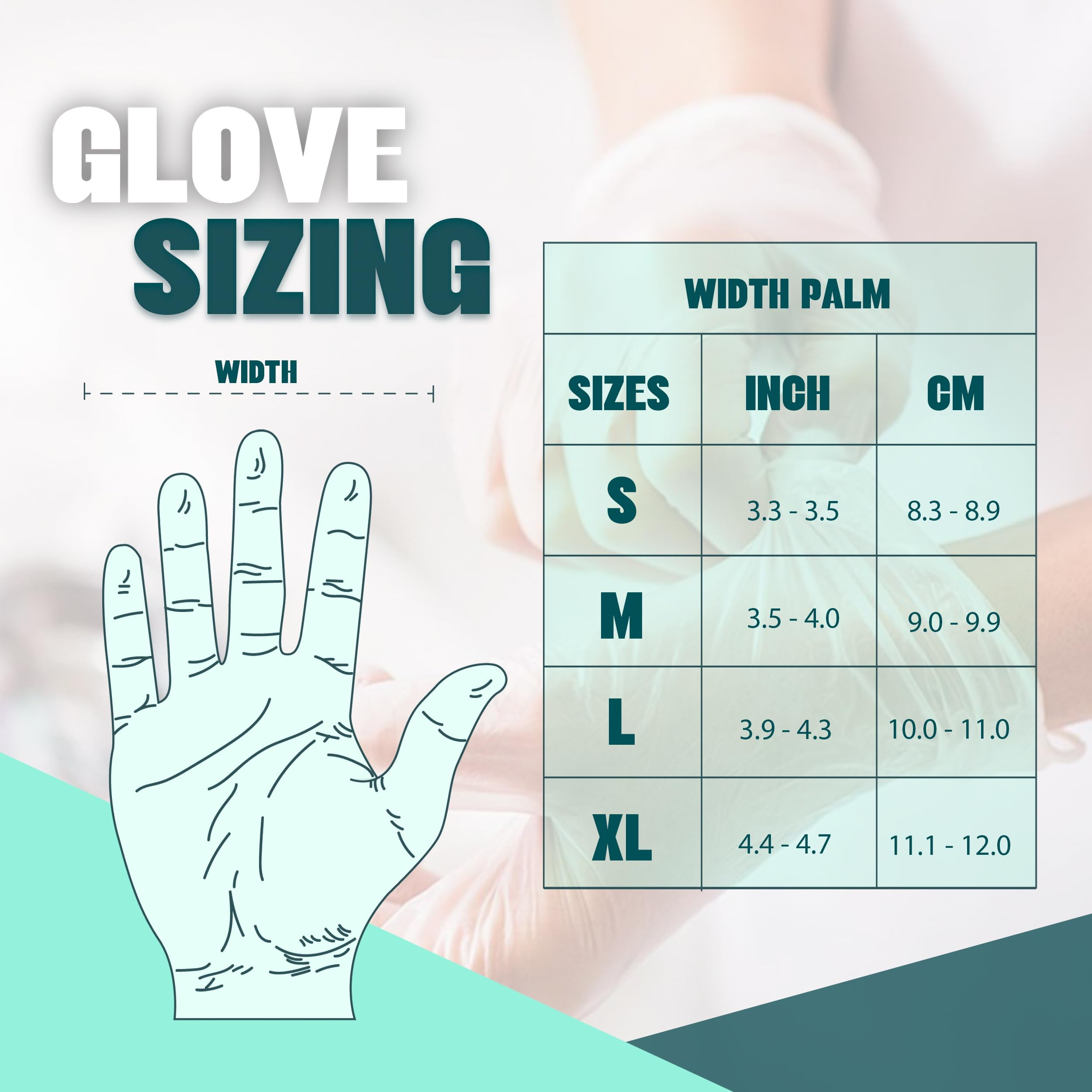 London Labs Medical Examination Vinyl Gloves Powder Free & Latex Free 1000 Count,Large