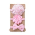 thumbnail image 1 of ZAXARRA 3 Pcs/ensemble Bandeau Fille Fleur Nœud Papillon Forme Fleur Élastique, 1 of 5