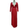 thumbnail image 5 of Fashion V-neck Prom Party Dress (M, White), 5 of 7