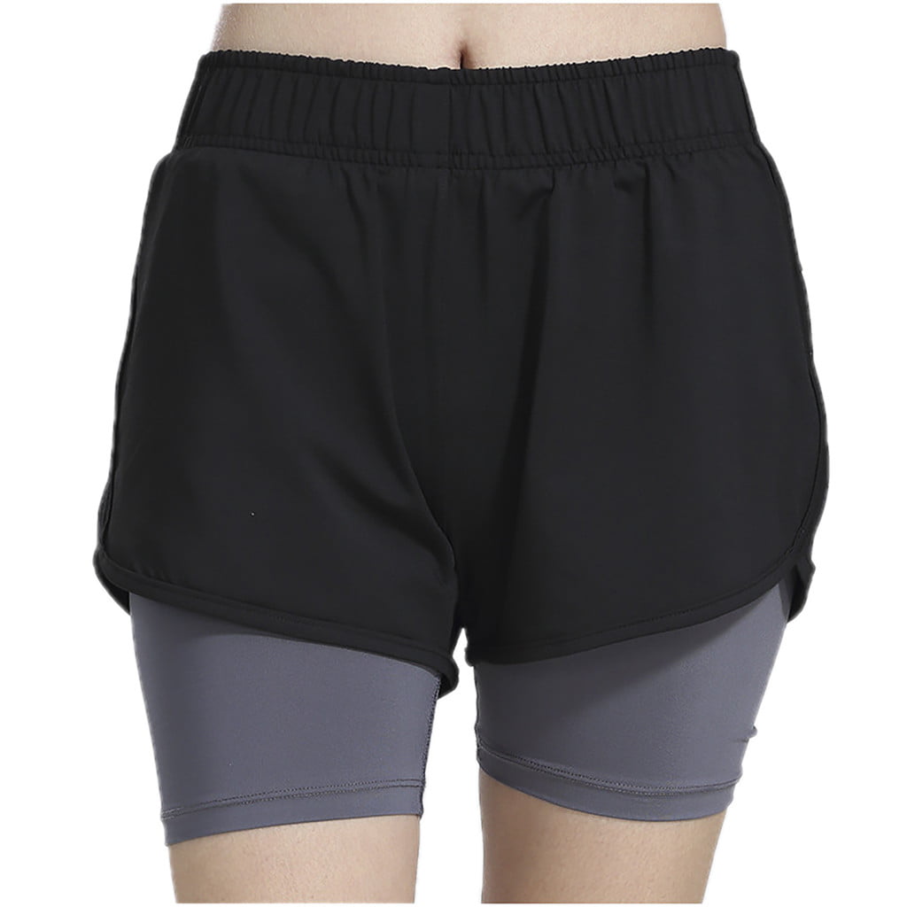 Women Cotton Run Shorts Yoga Windproof Hot Pants - Walmart.com ...