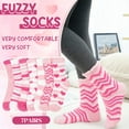 thumbnail image 7 of Loritta 7 Pairs Womens Fuzzy Socks Soft Winter Warm Cozy Fluffy Soft Socks Gifts, 7 of 7