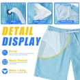 thumbnail image 3 of Shorts de baño Scotamalone de secado rápido para hombre en azul claro, 3 of 6