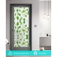 thumbnail image 5 of Window Privacy Film Summer Plants Stained Glass Window Film Decorative Sun Block Window Cover Botanical Watercolor Garden Plants Window Clings Static Adhesive Sticker for Bathroom 19.6"x39.3", 5 of 7