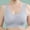 Blue, variant on Jacenvly New Ladies Bras Ladies Traceless Comfortable No Steel Ring Breathable Gathering Bra Woman Underwear Soft Satiny Woman Bras on Sale No Wire