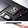 thumbnail image 4 of OUSITAID Aluminum Card Holder Rfid Credit Card Holder Smart Quick Release Pop-Up Card Box Dad Gifts Business Slim ID Card Credit Card Cover Initial Name A To Z Letter Flower Print, 4 of 6