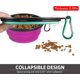thumbnail image 3 of Collapsible Dog Bowl Travel Portable Dog Bowl(12oz) Silicone Foldable Travel Bowl/pet Food Bowl/cat Water Bowl/silicone Pet Expandable Bowls + Carabin, 3 of 4