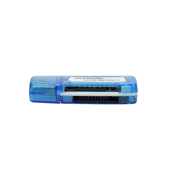 Forme plus légère USB 2.0 tout en 1 adaptateur de lecteur de carte mémoire  multiple pour lecteur de carte Micro SD SDHC TF M2 MMC MS PRO DUO 