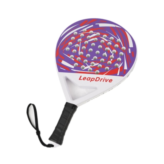 Almencla Paddle Tennis Racket Compact Beach Tennis Racket for Training Outdoor Sports Violet
