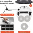 thumbnail image 2 of Para X40 Ultra Robot Aspirador Cepillo Lateral Principal Filtro Hepa Paño de Fregona Bolsas de Polvo Accesorios, 2 of 5