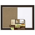 Quartet Home Decor Combination Board, 17" x 23", DryErase/Cork, 2Tone