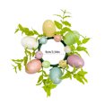 thumbnail image 2 of dajkiuy Easter Candle Rings,Easter Egg Candle Rings Holder Wreaths Spring Egg Candle Rings Holder,Mini Wreaths 4" Center for Easter Holiday Home Kitchen Table Centerpiece (3.5 inch), 2 of 6