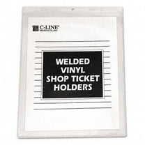 C-Line  Vinyl Shop Seal Ticket Holders  Top-Load  9 x 12  Clear  50/box