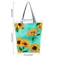 thumbnail image 3 of YUHAOTIN Womens Purses Crossbody Tote New Women's Slouchy Style Large Capacity Zippered Sunflower Printed Shoulder Bag Tote Bag for Women Small Canvas Shoulder Bags for Women, 3 of 6
