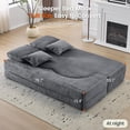 thumbnail image 4 of Convertible Folding Sofa Bed, Full Size Sleeper Couch with High-Density Foam, No Assembly Required, 4 of 8