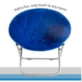 Mainstays Faux Fur Saucer Chair, Blue