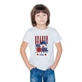 thumbnail image 6 of Jinhomg Holiday Shirts for Kids America Flag Graphic Patriotic Tees 4th of July Short Sleeve Crew Neck Tops 2025 Boys Girls Parade Street T-Shirts White 5 Years, 6 of 9