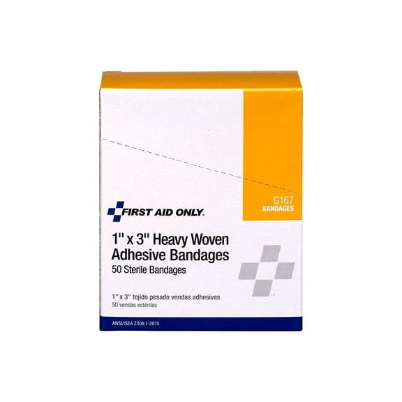 First Aid Only - Heavy woven bandage - 1 in x 3 in - sterile (pack of 50)