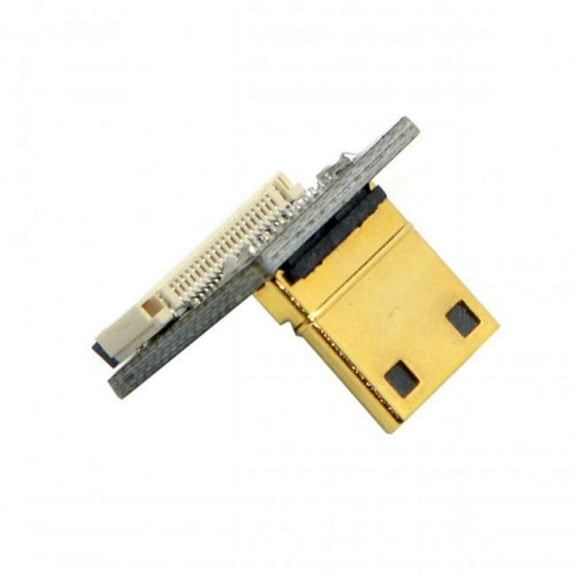 FVH CYFPVHDMI Mini HDMI Type C Male Connector Down Angled 90 Degree for FPV HDTV Multicopter Aerial Photography