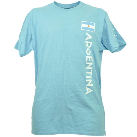 Argentina Copa America Centenario 2016 Tshirt Tee Soccer Futbol Mens Blue