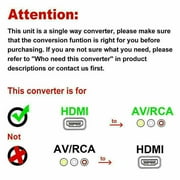 HDMI To RCA AV Adapter Converter Cable CVBS 3RCA 1080P Composite Video Audio
