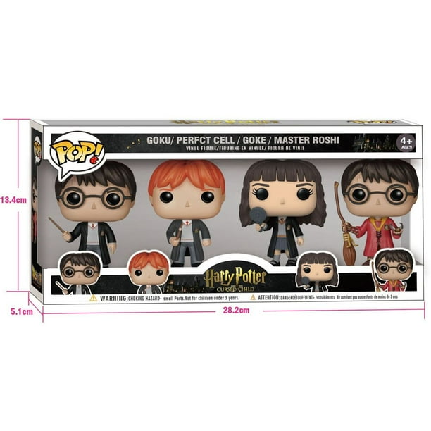Funko POP-figuras de acción de Dragon Ball Z, juguetes de modelos coleccionables de vinilo, Messi, GOKU PERFT, CELL MASTER, ROSHI, 4 unidades por juego