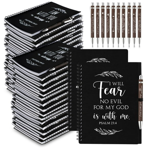 Cuaderno Kosiz, 80 juegos, cuaderno de oración cristiana en espiral, tamaño A5