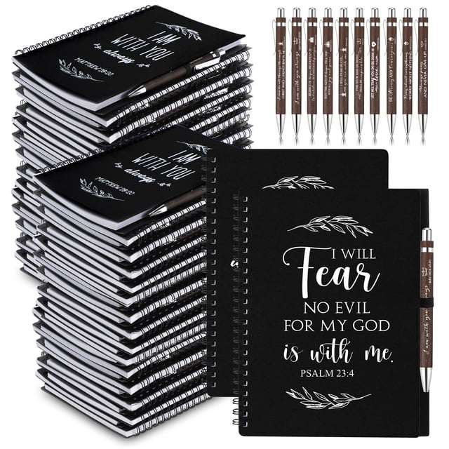 Cuaderno Kosiz, 80 juegos, cuaderno de oración cristiana en espiral, tamaño A5
