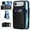 Black, variant on Premium PU Leather Wallet Case For iPhone Air, Multi-Functional Back Flip Stand Cover with ID Card Holder Window Viewing, Slim Fit Shockproof Rugged Protective Skin, Brown