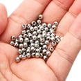thumbnail image 3 of Uxcell Smooth Round Spacer Beads, 4mm OD  1.2mm ID Loose Balls Spacers, Silver 100Pcs, 3 of 6