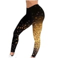 thumbnail image 5 of QATAINLAV Mother's Day Gifts Women's Sequin Printed Leggings Fashion Glitter Sparkle Print New Years Pants Casual High Waist Compression Tummy Control Yoga Tights Multicolor L, 5 of 7