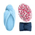 thumbnail image 1 of Set De Banda, Turbante Y Gorro Para Pelo azul, 1 of 2
