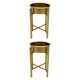 thumbnail image 2 of 2 portavelas de metal para decoración de mesa, elegante y decorativo. Oro, 2 of 9