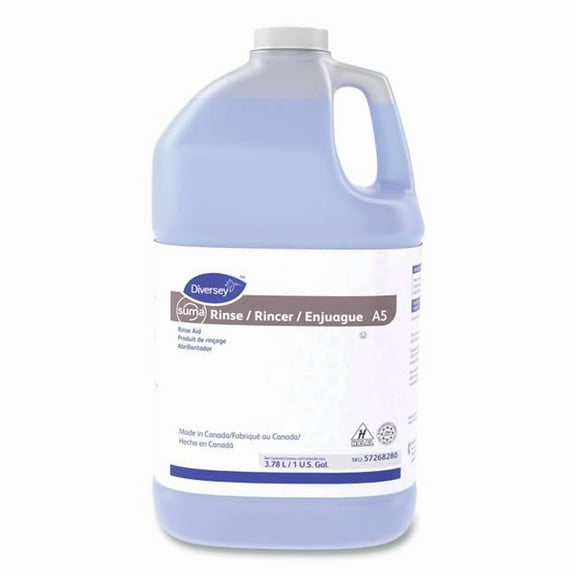 United Stationers Supply B3178486 Diversey Suma Rinse Aid Economy Detergent - Surfactant Scent - 1 gal Bottle - Case of 4