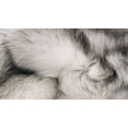thumbnail image 2 of 2" x 3" Gradient Grey Faux Fur Rectangular Area Rug, 2 of 2