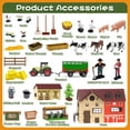 thumbnail image 2 of LINXUXIE Farm Animal Set,Farm Barn Playset with Tractor, Trailer, Horse Stable, Fence and Farm Accessories, Birthday Gifts for Kids 3-5 5-8 8-12 Year Old, 2 of 7