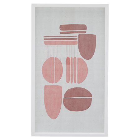 English Rose Abstract White 22″x38″ Frame by Drew Barrymore Flower Home