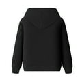 thumbnail image 3 of Men's Fall And Winter Casual Hoodies Solid Color Long Sleeve Drawstring No Pockets Fashion Comfortable Sweatshirt For Daily Wear,Black,Xl, 3 of 5