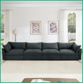 thumbnail image 2 of Modern 4-Seater Chenille Sofa with Under-Seat Storage – Spacious Wide-Deep Seat for Living Room, Gray, 2 of 21