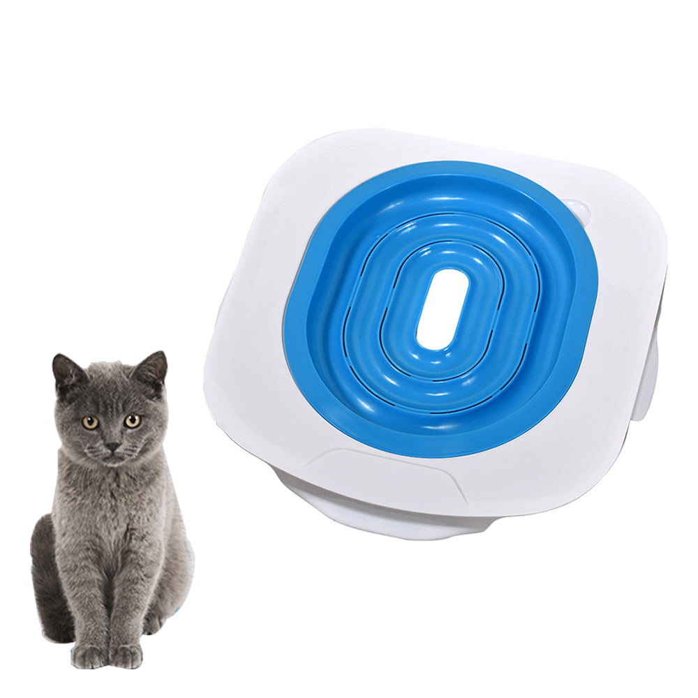 Dog Litter Tray lndoor Large Capacity Detachable High-Sided Splashproof Non-Slip Mat Urinal Basin Pet Potty Neat and Clean Large Dog Toilet Color : Blue, Size : S
