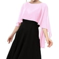 thumbnail image 4 of Women’s Satin Silk Shawl and Wrap for Evening Party Dresses Bridal Bridesmaid Wedding Shawl Shoulder Cover Up, 4 of 6