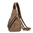 thumbnail image 1 of Mochila bandolera pequeña de lona tipo bandolera Sling Bag KL928, impermeable, 1 of 4