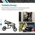 thumbnail image 3 of BodyMed Folding Knee Walker for Ankle & Foot Injuries – Portable, Lightweight Leg Injury Scooter for Adults – Wheeled Mobility Caddy for Orthopedic Injuries, 3 of 10