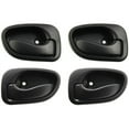 thumbnail image 1 of Interior Door Handle For Hyundai 95-99 Accent Set of 4 Front and Rear Black, 1 of 7