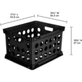 thumbnail image 2 of Sterilite 16939006 File Crate, 6-Pack, Black, 2 of 7