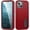 Red, variant on Casetego for iPhone 15 Case,Military Grade Shockproof Dropproof,with Kickstand Rugged Heavy Duty Protection Phone Case Cover,Black