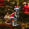 thumbnail image 5 of 2D Animal Ornaments for Christmas Tree Fashion Hanging Xmas Decorations for Indoors Home Holiday Crafts Party Supplies Christmas Decor Lion 3.1in, 5 of 9
