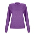 thumbnail image 5 of Womens Tops Women's Fashion Casual Long Sleeve Soft Comfort Knit Top, 5 of 7